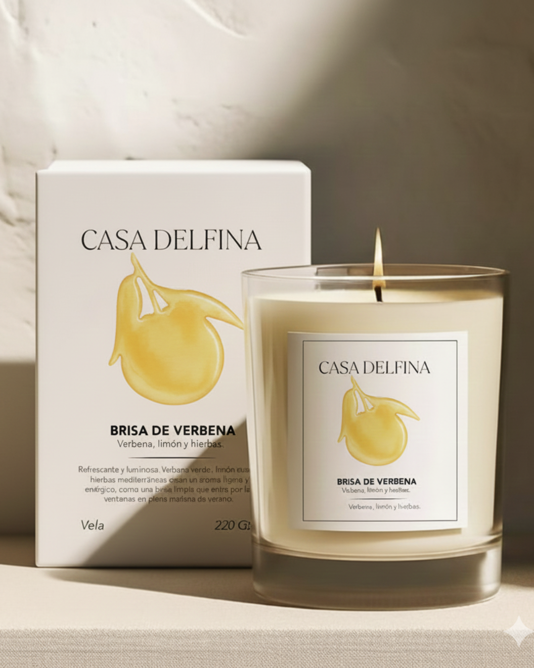 Vela de soja aromática 220 gr