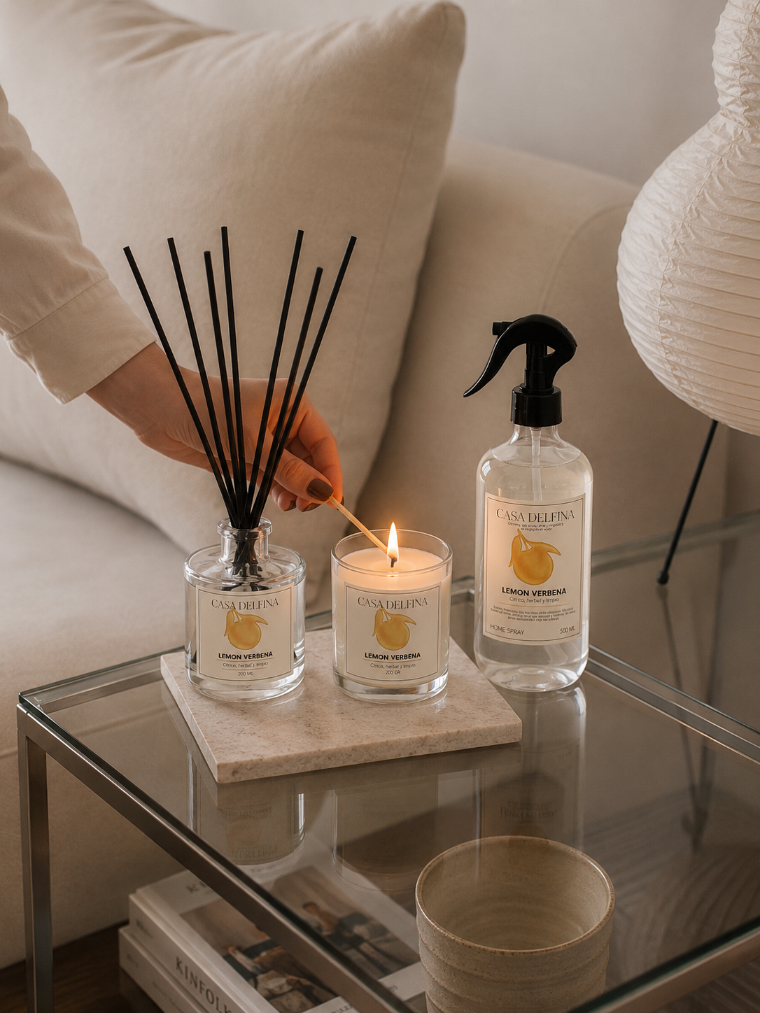 Pack Difusor 120ml + Home Spray + Vela Lemon Verbena