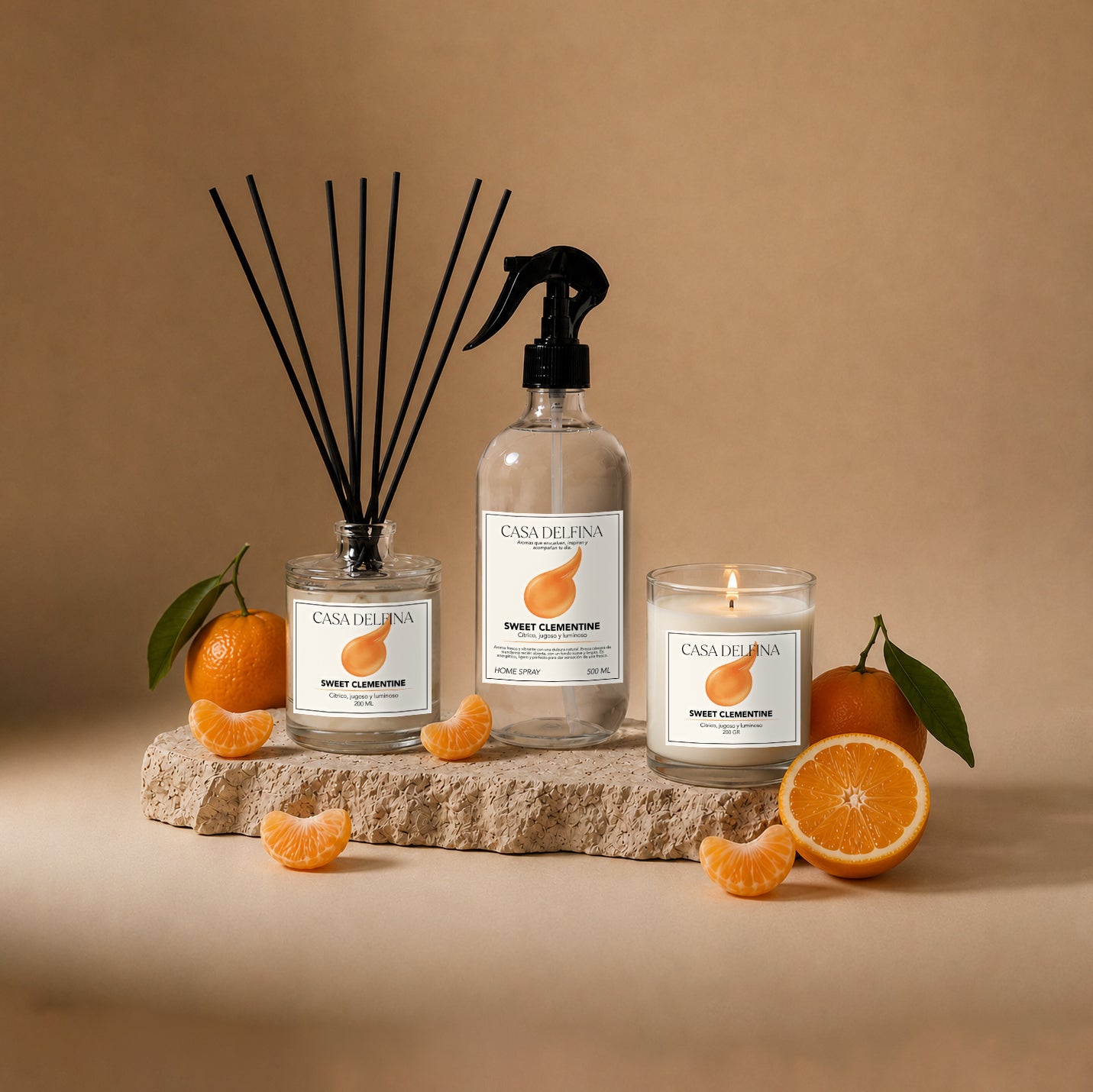 Pack Difusor 200ml + Home Spray + Vela Sweet Clementine